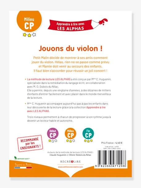 Apprendre à Lire Avec Les Alphas - Jouons Du Violon ! RÉCRÉALIRE Orange - Recrealire 6 Apprendre à Lire Avec Les Alphas - Jouons Du Violon ! RÉCRÉALIRE Orange - Recrealire – Image 4