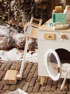 Aspirateur Balai En Bois FSC® Blanc - Vertbaudet -Magasin De Périphériques Pour Enfants aspirateur balai en bois fsc 3