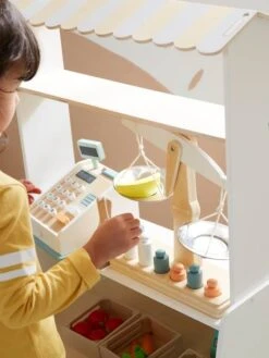 Balance à Poids En Bois FSC® Multicolore - Vertbaudet -Magasin De Périphériques Pour Enfants balance a poids en bois fsc 3