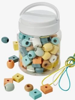 Baril De Grosses Perles En Bois FSC® Rose - Vertbaudet -Magasin De Périphériques Pour Enfants baril de grosses perles en bois fsc 4