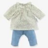Blouse Et Pantalon - COROLLE Bleu Jean - Corolle -Magasin De Périphériques Pour Enfants blouse et pantalon corolle