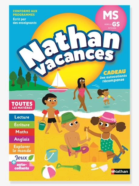 Cahier De Vacances 2022 De La Moyenne Section Vers La Grande Section - Maternelle 4/5 Ans - NATHAN Bleu - Nathan 3 Cahier De Vacances 2022 De La Moyenne Section Vers La Grande Section - Maternelle 4/5 Ans - NATHAN Bleu - Nathan