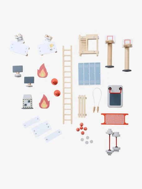 Centre De Secours Poste De Police + Poste De Pompiers En Bois FSC® Blanc - Vertbaudet 6 Centre De Secours Poste De Police + Poste De Pompiers En Bois FSC® Blanc - Vertbaudet – Image 4