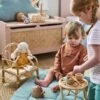 Chaise + Table Poupon En Rotin Beige - Vertbaudet -Magasin De Périphériques Pour Enfants chaise table poupon en rotin