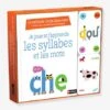 Coffret éducatif Livre + Jeu Je Joue Et J’apprends Les Syllabes Et Les Mots NATHAN Blanc - Nathan -Magasin De Périphériques Pour Enfants coffret educatif livre jeu je joue et japprends les syllabes et les mots nathan