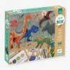 Coffret Le Monde Des Dinosaures DJECO Vert - Djeco -Magasin De Périphériques Pour Enfants coffret le monde des dinosaures djeco