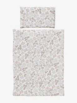 Couette + Oreiller Poupon En Gaze De Coton Flora Multicolore - Vertbaudet
