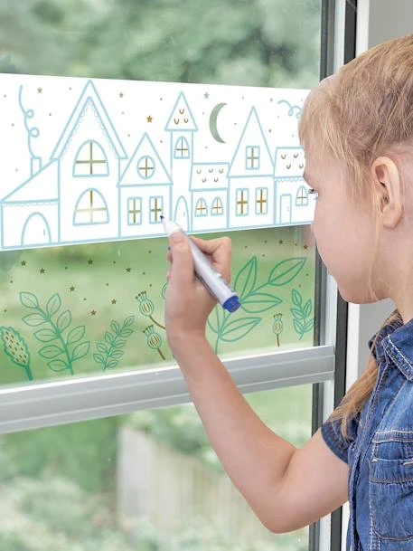 Décorations Sur Vitre - AUZOU Bleu - Auzou 3 Décorations Sur Vitre - AUZOU Bleu - Auzou