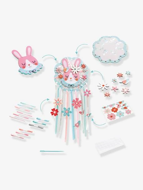 DIY Attrape-rêve Rêveuse DJECO Rose - Djeco 4 DIY Attrape-rêve Rêveuse DJECO Rose - Djeco – Image 2