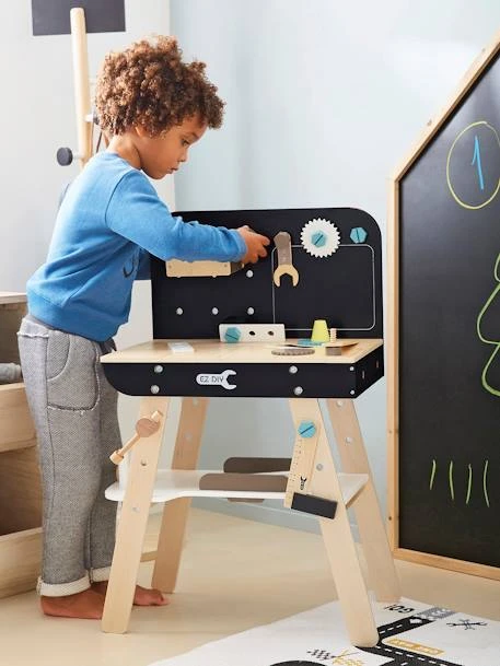 Etabli De Bricolage En Bois FSC® Beige - Vertbaudet 4 Etabli De Bricolage En Bois FSC® Beige - Vertbaudet – Image 2