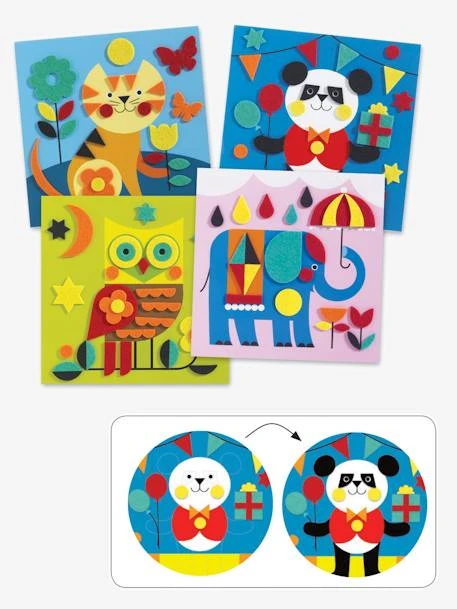 Feutrines «Douces Créatures» DJECO Multicolore - Djeco 4 Feutrines «Douces Créatures» DJECO Multicolore - Djeco – Image 2