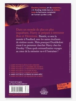 Harry Potter Et Le Prince De Sang-Mêlé -T6 - GALLIMARD JEUNESSE Violet - Gallimard 5 Harry Potter Et Le Prince De Sang-Mêlé -T6 - GALLIMARD JEUNESSE Violet - Gallimard -Magasin De Périphériques Pour Enfants harry potter et le prince de sang mele t6 gallimard jeunesse 1