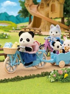 La Fille Panda, Son Vélo Et Sa Remorque - SYLVANIAN FAMILIES Blanc - Sylvanian -Magasin De Périphériques Pour Enfants la fille panda son velo et sa remorque sylvanian families 4