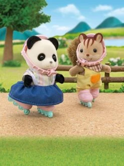 La Fille Panda, Son Vélo Et Sa Remorque - SYLVANIAN FAMILIES Blanc - Sylvanian -Magasin De Périphériques Pour Enfants la fille panda son velo et sa remorque sylvanian families 5