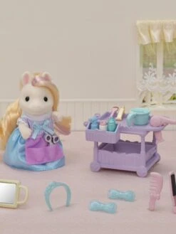 La Maman Poney Et Son Kit De Coiffure - SYLVANIAN FAMILIES Blanc - Sylvanian -Magasin De Périphériques Pour Enfants la maman poney et son kit de coiffure sylvanian families 5