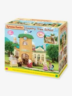 L'école De La Forêt SYLVANIAN FAMILIES Marron Clair Uni Avec Decor - Sylvanian