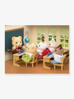 L'école De La Forêt SYLVANIAN FAMILIES Marron Clair Uni Avec Decor - Sylvanian -Magasin De Périphériques Pour Enfants lecole de la foret sylvanian families 5