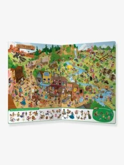 Livre D'activités Cherche Et Trouve Du Loup - A Travers Le Temps - AUZOU Blanc - Auzou -Magasin De Périphériques Pour Enfants livre dactivites cherche et trouve du loup a travers le temps auzou 1