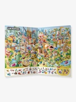 Livre D'activités Cherche Et Trouve Du Loup - A Travers Le Temps - AUZOU Blanc - Auzou -Magasin De Périphériques Pour Enfants livre dactivites cherche et trouve du loup a travers le temps auzou 2