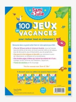 Livre éducatif Sami Et Julie - 100 Jeux De Vacances De La Moyenne à La Grande Section - Cahier De Vacances 2021 - HACHETTE ÉDUCATION Blanc - Hachette -Magasin De Périphériques Pour Enfants livre educatif sami et julie 100 jeux de vacances de la moyenne a la grande section cahier de vacances 2021 hachette education 2