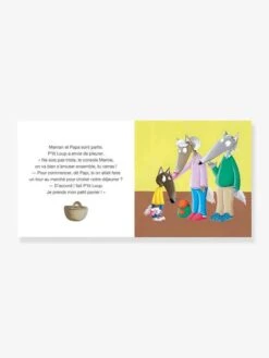 Livre P'tit Loup Va Chez Papi Et Mamie AUZOU Rouge - Auzou -Magasin De Périphériques Pour Enfants livre ptit loup va chez papi et mamie auzou 1