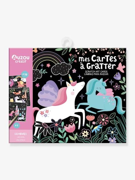 Mes Cartes à Gratter Licornes - AUZOU Noir - Auzou 3 Mes Cartes à Gratter Licornes - AUZOU Noir - Auzou