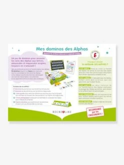 Mes Dominos Des Alphas RÉCRÉALIRE Blanc - Recrealire -Magasin De Périphériques Pour Enfants mes dominos des alphas recrealire 3