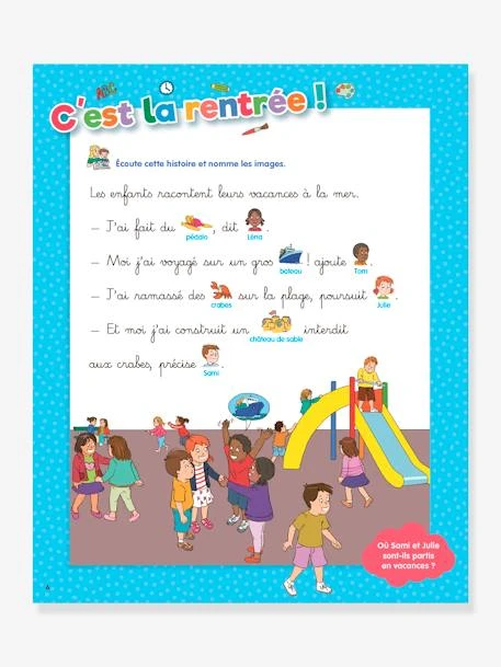 Mon Année De Moyenne Section Avec Sami Et Julie 4-5 Ans - HACHETTE ÉDUCATION Blanc - Hachette 5 Mon Année De Moyenne Section Avec Sami Et Julie 4-5 Ans - HACHETTE ÉDUCATION Blanc - Hachette – Image 3