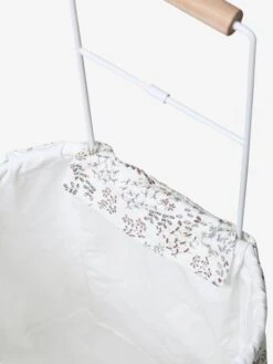 Panier De Courses à Roulettes En Métal, Tissu Et Bois FSC® Gris - Vertbaudet -Magasin De Périphériques Pour Enfants panier de courses a roulettes en metal tissu et bois fsc 3