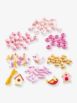 Perles Bois - Oiseaux - DJECO Multicolore - Djeco -Magasin De Périphériques Pour Enfants perles bois oiseaux djeco 2