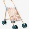 Poussette Bois Little Cubes - DJECO Rose - Djeco -Magasin De Périphériques Pour Enfants poussette bois little cubes djeco