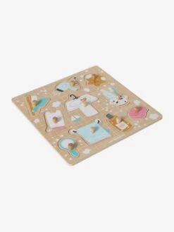 Puzzle Bouton Salle De Bain En Bois FSC® Multicolore - Vertbaudet -Magasin De Périphériques Pour Enfants puzzle bouton salle de bain en bois fsc 1