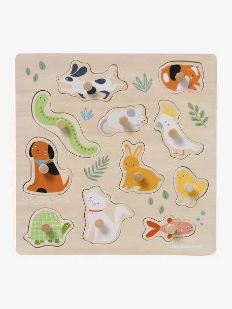 Puzzle Boutons Animaux De Compagnie En Bois FSC® Multicolore - Vertbaudet 3 Puzzle Boutons Animaux De Compagnie En Bois FSC® Multicolore - Vertbaudet