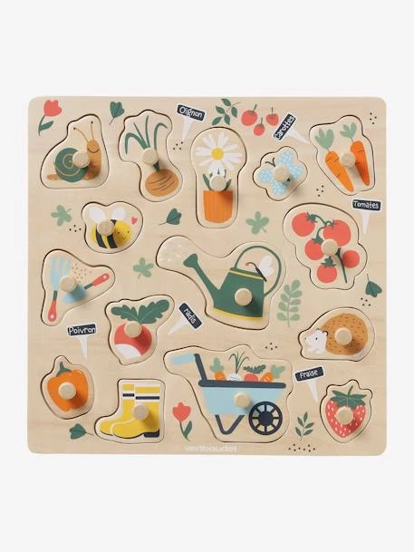 Puzzle Boutons Jardin En Bois FSC® Multicolore - Vertbaudet 5 Puzzle Boutons Jardin En Bois FSC® Multicolore - Vertbaudet – Image 3