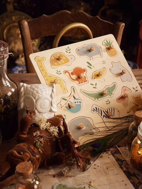 Puzzle Boutons Jungle En Bois FSC® Multicolore - Vertbaudet 5 Puzzle Boutons Jungle En Bois FSC® Multicolore - Vertbaudet – Image 3