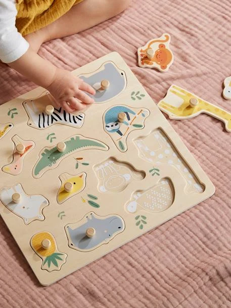 Puzzle Boutons Jungle En Bois FSC® Multicolore - Vertbaudet 3 Puzzle Boutons Jungle En Bois FSC® Multicolore - Vertbaudet
