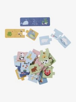 Puzzle D'association Trio - Les Animaux Multicolore - Vertbaudet -Magasin De Périphériques Pour Enfants puzzle dassociation trio les animaux 1