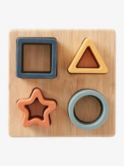 Puzzle Des Formes En Bois Et Silcone Multicolor - Vertbaudet -Magasin De Périphériques Pour Enfants puzzle des formes en bois et silcone 2