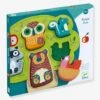Puzzle Feutrine Oski - DJECO Vert - Djeco -Magasin De Périphériques Pour Enfants puzzle feutrine oski djeco
