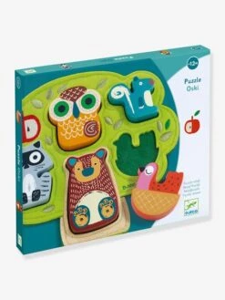 Puzzle Feutrine Oski - DJECO Vert - Djeco