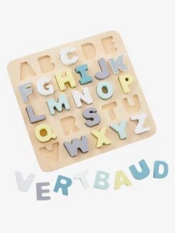 Puzzle Lettres à Encastrer En Bois FSC® Multicolore - Vertbaudet -Magasin De Périphériques Pour Enfants puzzle lettres a encastrer en bois fsc 3
