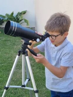 Télescope Lunaire 30 Activités - BUKI Noir - Buki -Magasin De Périphériques Pour Enfants telescope lunaire 30 activites buki 2